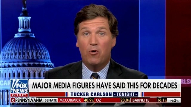 Tucker Carlson Claims the Great Replacement Theory ‘Is Coming From the Left’